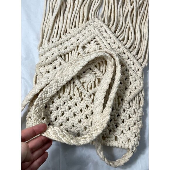 Ecote Boho Macrame Crossbody Bag - Picture 4 of 13